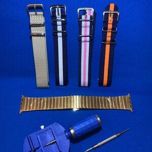 DIY Apple Watch + 4/nylon wrist band straps